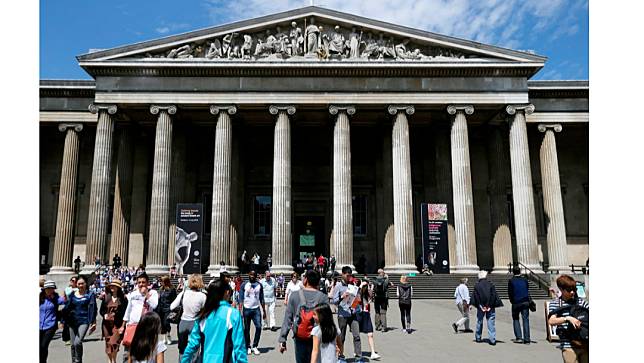 英國倫敦大英博物館。攝於2015年6月26日。美聯社