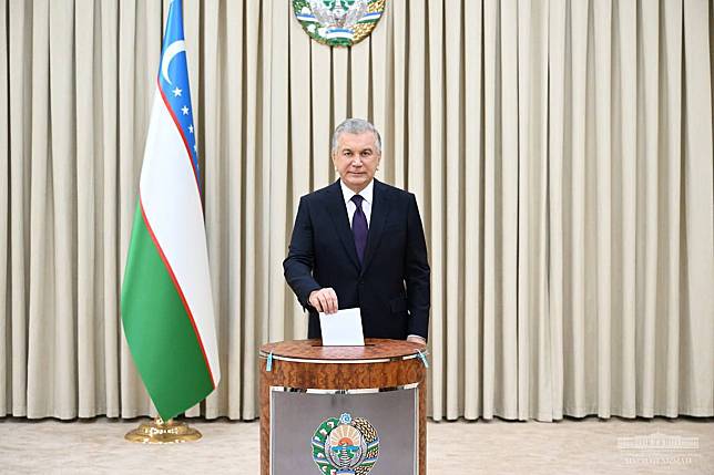 烏茲別克總統米爾濟約耶夫 (資料照/Shavkat Mirziyoyev FB)