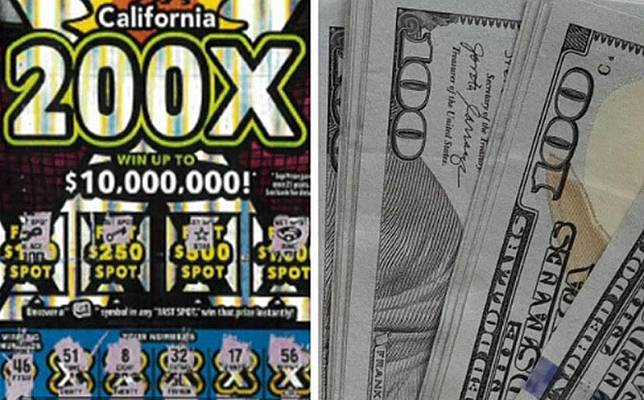 加州一名男子布倫特請店員幫他隨便選一張彩券，竟幸運中頭獎，成億萬富翁。（翻攝X@abc7newsbayarea）