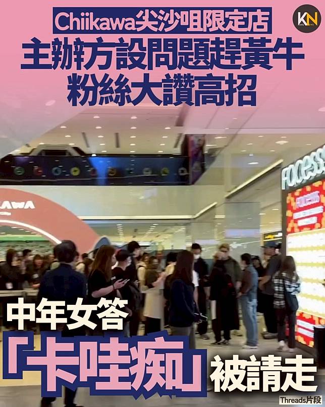 Chiikawa尖沙咀限定店 主辦方設問題趕走黃牛 粉絲大讚高招