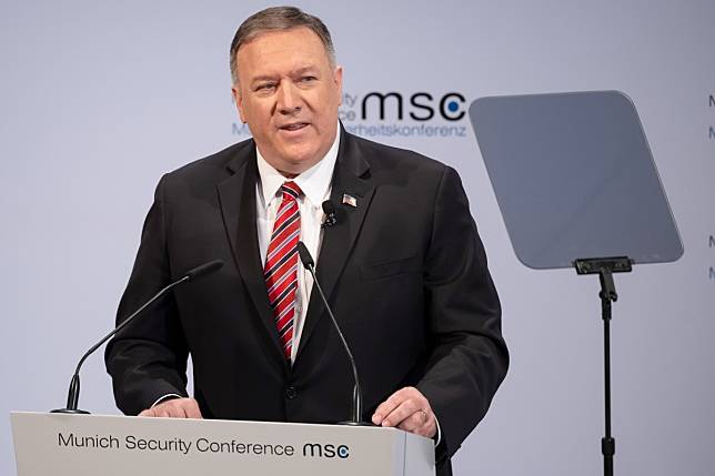 US Secretary of State Mike Pompeo characterises China as a threat to the West. Photo: DPA