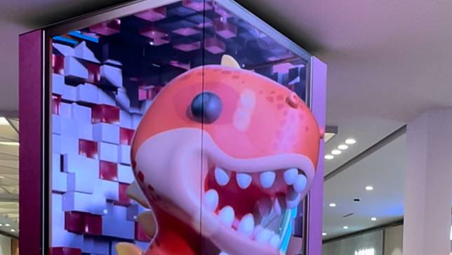台亞子公司操刀　 台中Mitsui Shopping Park LaLaport 大秀裸眼3D技術。光磊先進提供