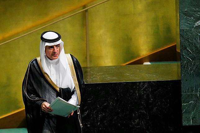 沙烏地阿拉伯外交部長朱拜爾（Adel al-Jubeir）。（湯森路透）