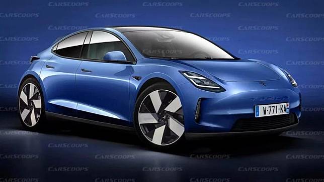 Tesla 全新入門車款傳是跨界設定，預計 2025 年 6 月量產。圖為預想圖。