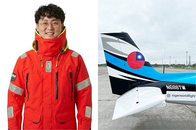 台灣飛行員林睿哲自駕單引擎飛機「N688TW」從美國啟航，由東向西橫跨三大洋、15個航點展開環球飛行之路。圖／翻攝自IG@rogerworldflight