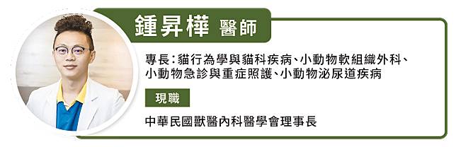 鍾昇樺 醫師 中華民國獸醫內科醫學會理事長