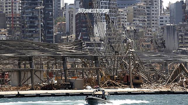 ชมภาพความเสียหาย ซากอาคารริมท่าเรือในกรุงเบรุต