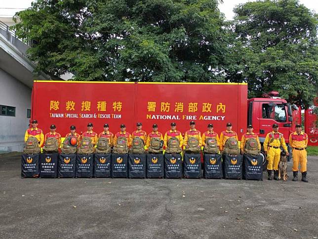 中國甘肅強震，台灣搜救隊已待命、隨時可出發協助救援。 圖：內政部提供