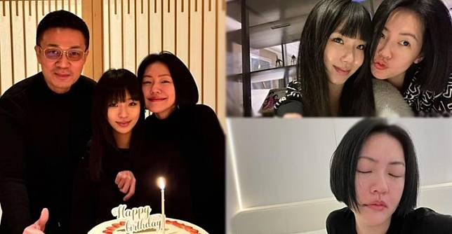 小S提早與大女慶祝19歲生日，甚少上鏡的老公許雅鈞再次使出畀Like的手勢。（Ig圖片）