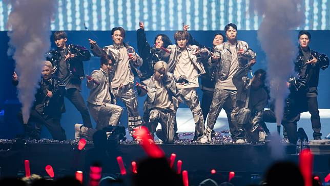 「iKON」睽違5年再度來台，今晚在台北小巨蛋熱力唱跳。寬宏藝術提供