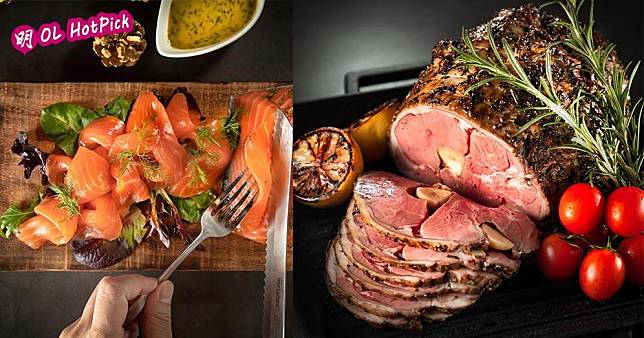紅磡都會海逸酒店西餐廳推出聖誕自助晚餐，提供節日特色美食及海鮮。（圖片由相關機構提供）