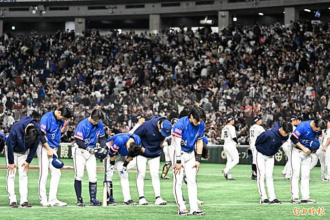 台灣隊吞敗。(特派記者陳志曲攝)