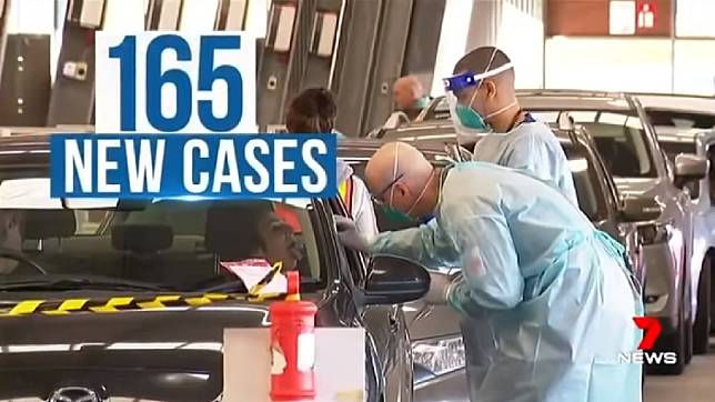 澳洲維多利亞州新增165例確診，大多集中在墨爾本。   圖：翻攝Youtube