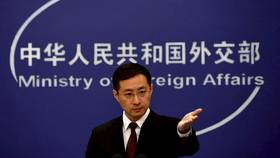 中國外交部發言人林劍。路透社