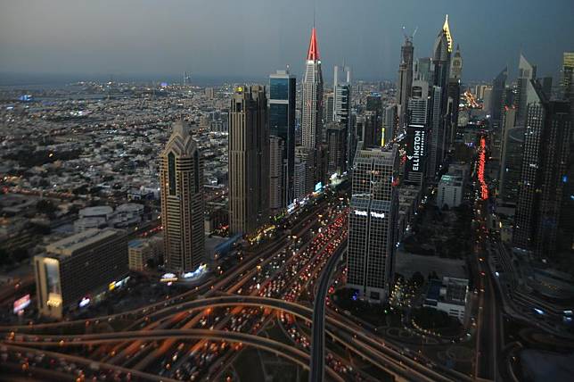 This photo taken on Oct. 17, 2024 shows a city view of Dubai in the United Arab Emirates. (Xinhua/Duan Minfu)