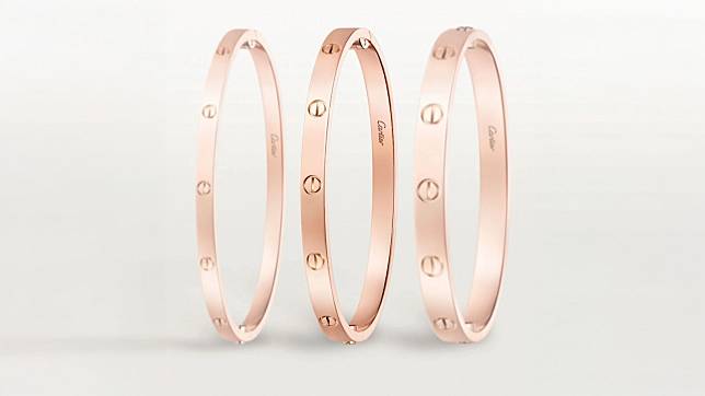 Cartier Love bracelets in different sizes (Photo: courtesy of Cartier)