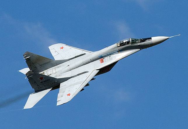 圖為俄羅斯空軍的MiG-29戰鬥機。(圖：維基百科)