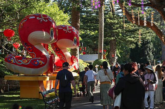 People take part in a Lantern Festival celebration in Wellington, New Zealand on Feb. 22, 2025. (Xinhua/Long Lei)