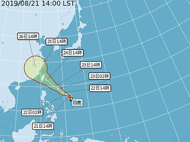 颱風白鹿直撲台灣　氣象局估週五發海上警報