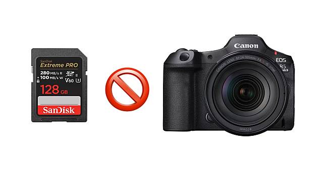 Canon เตือน ! ใช้ SD card 'SanDisk' บางรุ่นในกล้อง 'EOS R5 II' อาจทำให้ไฟล์ภาพเสียหายได้