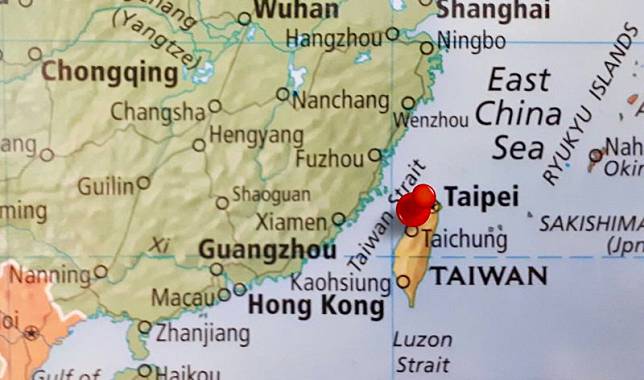 Taiwan map/World map Taiwan 台灣海峽/台灣/地理地圖/台灣地圖