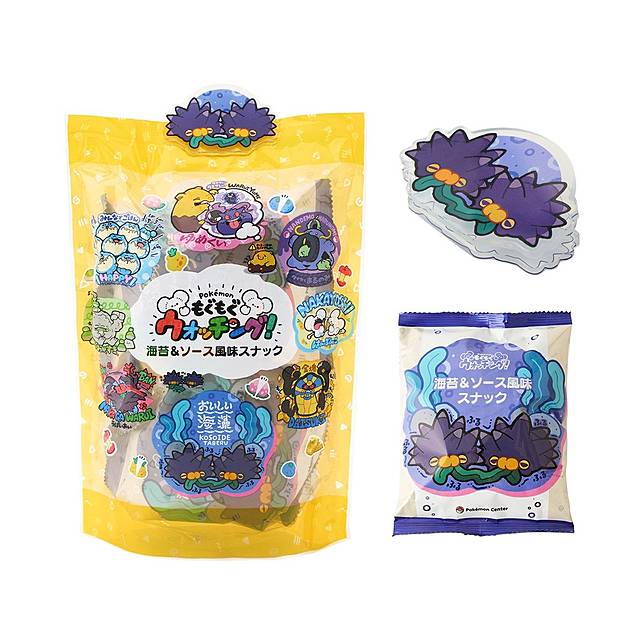 海海苔＆醬汁風味零食 附啪嚓海膽夾 もMogumogu Watching！