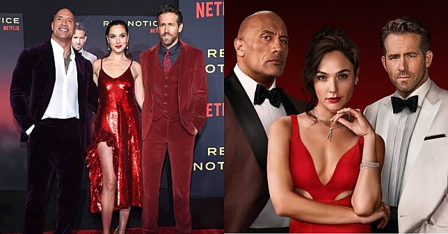 製作費2億美元榮登Netflix史上最高！巨石強森、蓋兒加朵、萊恩雷諾斯主演《紅色通緝令》11/12上映！