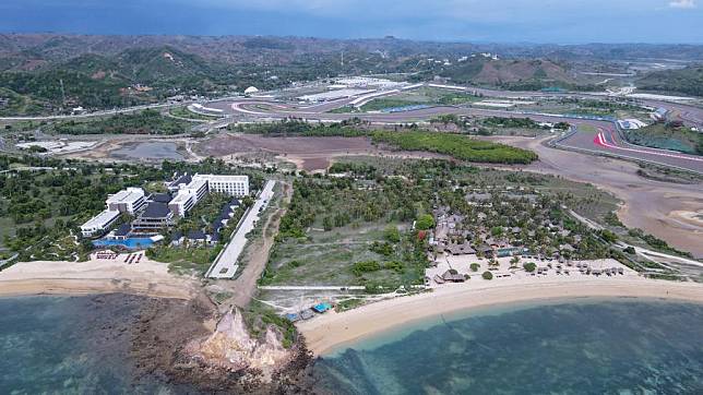 This aerial drone photo taken on Dec. 3, 2024 shows a view of PT Pengembangan Pariwisata Indonesia (ITDC) Mandalika Tourism Complex in Lombok Island, West Nusa Tenggara, Indonesia. (Xinhua/Xu Qin)