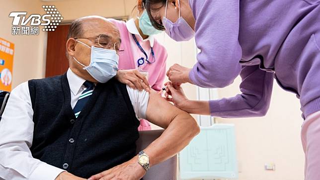 蘇貞昌今在立院備詢時表示，「疫苗不足我不搶，大家不打我率先」。（圖／TVBS資料畫面）