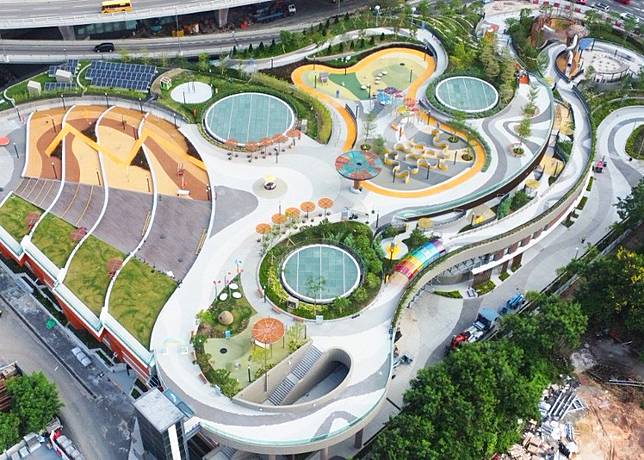 泵房上蓋園景平台現已開放。