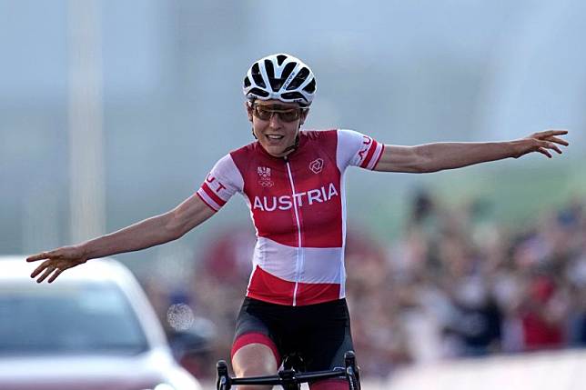 奧地利車手Anna Kiesenhofer奪得東京奧運女子公路賽金牌