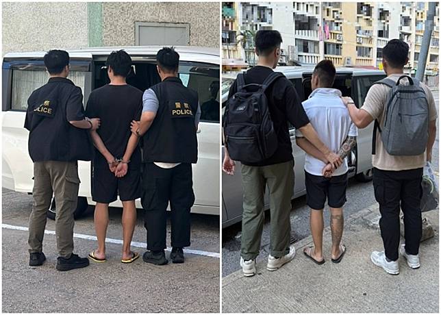 兩名被捕男子。