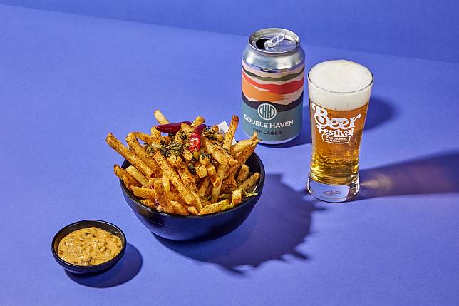 Double Haven Lager by Double Haven x Tai Hang Fries by The Second Draft