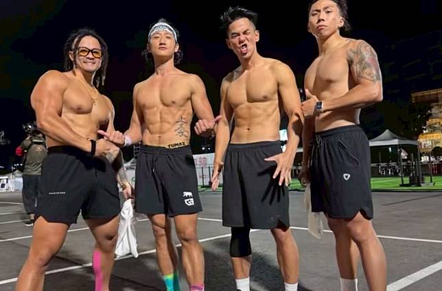 徐展元、蔡尚樺強勢合體！一群大叔忍不住脫了　啦啦隊妹仔拍手叫好