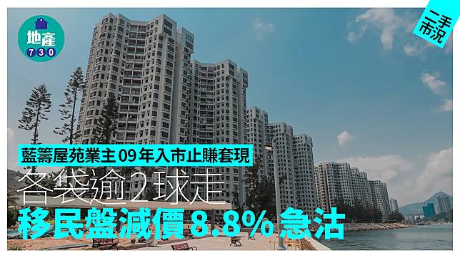 藍籌屋苑｜業主09年入市止賺套現 各袋逾2球走 移民盤減價8.8%急沽