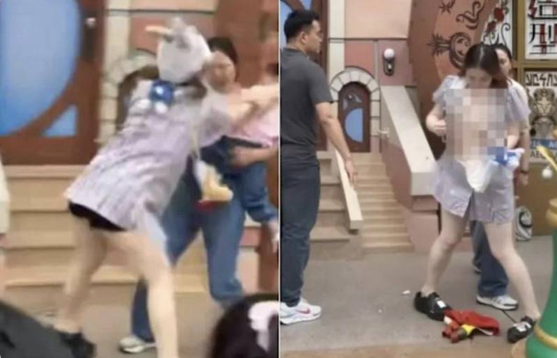 上海迪士尼打架影片瘋傳！短裙女毆完女童掀民怒火 胸部走光後又更火紅了 | Newtalk | LINE TODAY