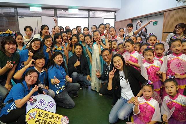 台北市長蔣萬安特別出席南港國小一百一十週年校慶活動。（記者王誌成攝）