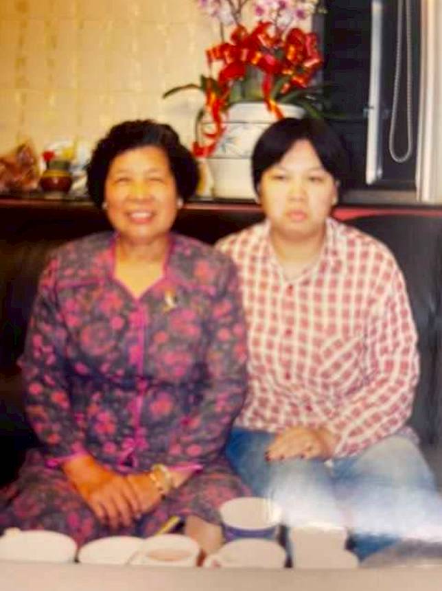 孫德榮媽媽和慢飛天使妹妹孫德齡。孫德榮提供