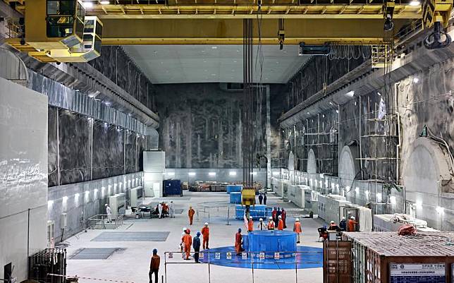 Engineers work at Suki Kinari Hydropower Project in Mansehra district of Khyber Pakhtunkhwa province, Pakistan, June 16, 2024. (China Energy Construction Overseas Investment Co., Ltd./Handout via Xinhua)