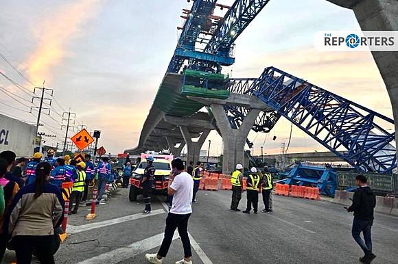 สส.สมุทรสาคร ลงพื้นที่ประสบเหตุเครนถล่ม ถ.พระราม 2 | The Reporters | LINE  TODAY