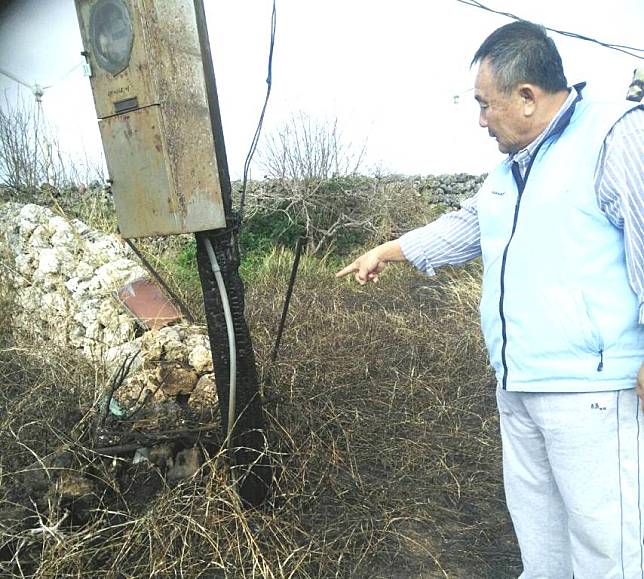 中屯風力園區後方農地多次火警 地主懷疑遭蓄意縱火