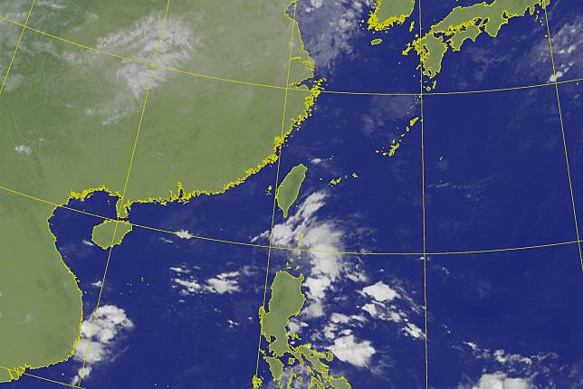 今天（13日）環境偏東風，臺灣各地及澎湖、金門為晴到多雲，僅宜蘭地區有局部短暫雨，基隆北海岸、大臺北山區、花東地區及馬祖偶有零星飄雨。（圖：氣象署網站）