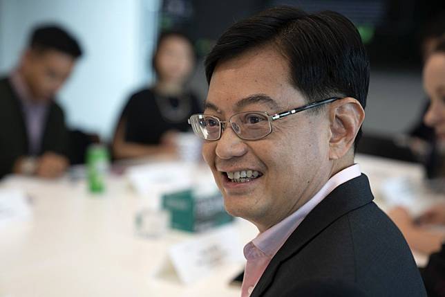 Heng Swee Keat, Singapore's deputy prime minister and finance minister, is seen in Singapore on Wednesday. Photo: Bloomberg