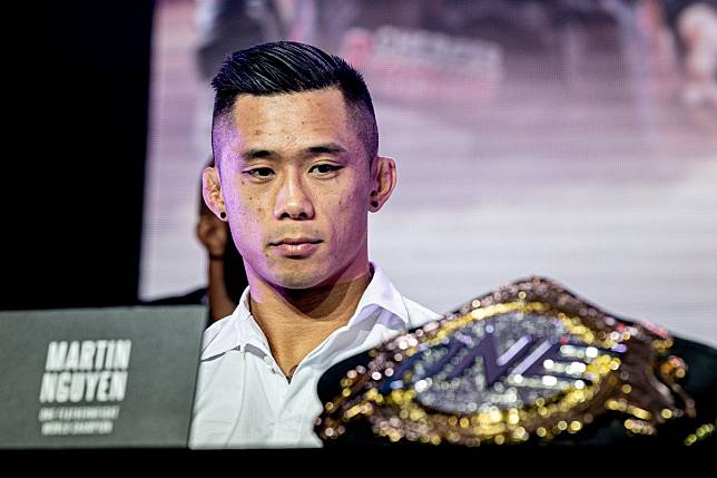 Martin Nguyen at a press conference in Manila. Photos: One Championship