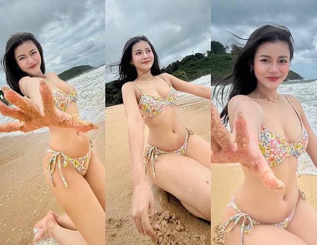 ตาค้าง ลำไย ไหทองคำ กับบิกินี่จิ๋ว อวดเอวเอสริมหาด