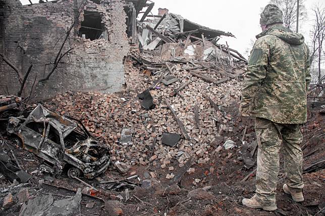 烏克蘭第2大城哈爾科夫不斷遭到俄羅斯部隊的攻擊。(UNIAN提供)