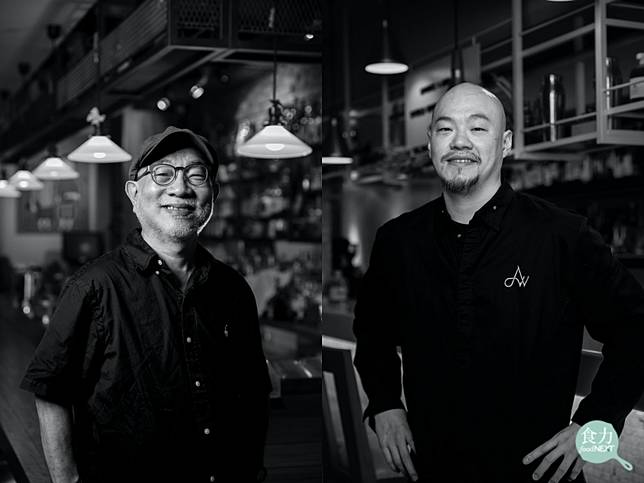 左為Trio三重奏創辦人王靈安（William Wang），右為Indulge Bistro創辦人王偉勳（Aki Wang）。（張偉明、童伯祥攝）