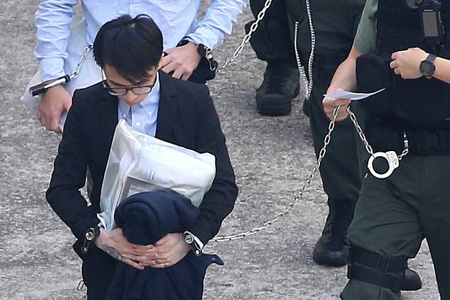 Tsang Cheung-yan is escorted from the Lai Chi Kok Detention Centre in May 2018. He was sentenced this week to life in prison. Photo: Dickson Lee