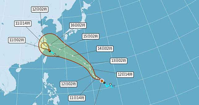 貝碧佳颱風最新路徑曝光！「這兩日」對台灣影響最大