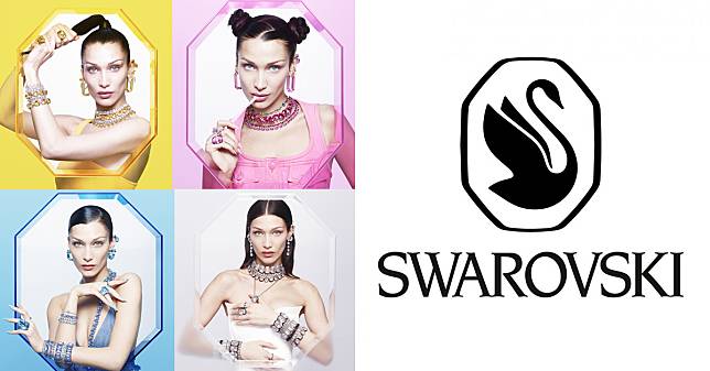 超模Bella Hadid演繹施華洛世奇2022全新廣告！透過6種顏色展現年輕世代最潮的時代精神